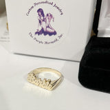 Small Gold Name Ring 4